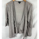 Torrid  Pointelle Cardigan Drape Front Sweater Size 2 / 2X Photo 0