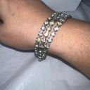 The Row Vintage Prong Set Triple Rhinestone Bracelet Photo 2