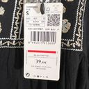 Mango NWT MNG by  Black Embroidered Gauze Blouse Size Small Photo 6