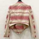 BCBG MAXAZRIA Abbey & Renee Red Multi Stripe Draped Blazer & Short Set Size XS/S Photo 5