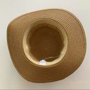 Riah Fashion  Panama Weave Brim Brown Beach Vacation Festival Straw Hat Photo 4