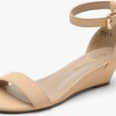 Dream Paris Women's Ankle Strap Low Wedge Sandal Photo 0