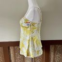 Rebecca Taylor  Cami Top Sunflower Floral Print Peplum Yelllow Size 2 NWT Photo 5