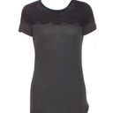 Jason Wu  gray Crew neck tshirt with lace trim embellishment size Small Photo 0