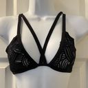 For Love & Lemons  Love You Knot Skivvies Black Caged Bralette Photo 4