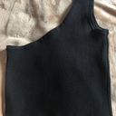 SheIn One Shoulder Crop Top Photo 2