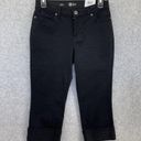 Style & Co  Women's Capri Pants Solid Black Cuffed Size 4 Petite Curvy Photo 0