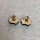 Disney Little Mermaid Flounder Wood Stud Earrings Photo 2