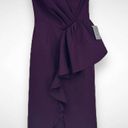 Elliatt  Reception Cascade Ruffle Strapless Cocktail Dress Size Medium 6 Purple Photo 2