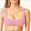 Solid & Striped Nwt  pink white stripe bikini top Photo 1