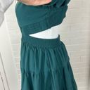 Amazon  Green Teal Open Back Side Cut Outs Casual Summer Dress Size M Photo 8