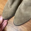 American Eagle  woman’s olive green leather ankle boots 7.5 Photo 1