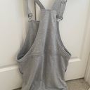 Pink Lily Grey Drawstring Short Overalls Photo 5