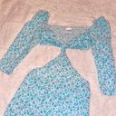 Isabelle's Cabinet  Sky to Moon Floral Cut out mini dress size Large Photo 5