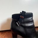 Ralph Lauren lauren  black leather brinley heeled ankle boots size 8.5 Photo 1