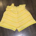 Gibson  Yellow Paperbag Shorts Ruffle Ivy Tie Waist Photo 5