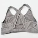 Krass&co [True & ] Gray Cross Back Scoop Neck Wireless Bralette Workout Size XL Photo 1