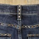 Rock & Republic  "Kasandra" Dark Indigo Denim Embellished Bootcut Jeans Size 2 M Photo 8