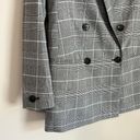 All Saints Women's Grey Plaid Oversized Blazer Size 2 Photo 3