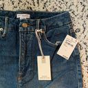 Good American NWT  Good Classic Raw Hem High Rise Jeans size 6 Dark Wash Blue940 Photo 3