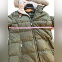 Ralph Lauren  coat black label Women's Green Down Puffer Faux-Fur Hood Size M Photo 3