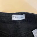 ZARA  Black High Rise Distressed Denim Shorts Size 6 Photo 9