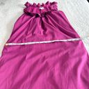 Ann Taylor  Loft Dress Womens Sz 4‎ Purple Ruffle Neck Sleeveless Whimsygoth Boho Photo 5