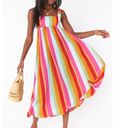 Show Me Your Mumu Fling Midi Dress Size in Getaway Stripe Size S Nw defect/No tag Reg Photo 0