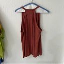 Theory  100% Cotton High Neck Halter Side Slit Relaxed Tank Top Size S Photo 2