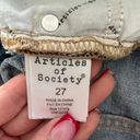 Articles of Society  Denim High-Waisted Distressed Shirts Size 27 Photo 2