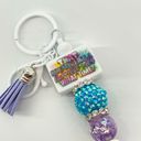 The Bar Keychain purse charm Beaded Keychain For Women,  Keychain, Silicone bead keyc Photo 6