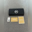 Michael Kors Pre-Owned  Black/Grey Jet Set Large Trifold Wallet Photo 0