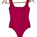 Naked Wardrobe Size XS Sculpted Seamless Tank Thong Bodysuit In Raspberry NEW Photo 1