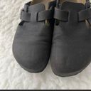 Birkenstock Brown Leather Nubuck Clogs Mules Photo 1