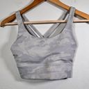 Lululemon Energy Bra Long Line *Medium Support Size 6 Silver/White Camo Photo 2