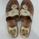 Jack Rogers Jack Rodgers White/Gold Sandals- Well worn but great quality! Photo 0