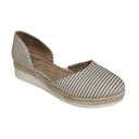 Life Stride  Cassidy Espadrille Wedge D'Orsay  Shoe Stripe Canvas Size 8 Photo 0