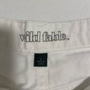 Wild Fable  white high waisted butterfly fringe jean shorts — size 0 Photo 2