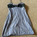 Urban Outfitters  Gray & Black Slip Dress Size Medium Bin 179 Photo 0