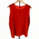 Hugo Boss BOSS  Istora Fine Stretch Silk Shell Top in Dark Marigold Orange sz 10 Photo 8