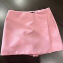 ZARA Pink Asymmetrical Mini Skort Photo 0