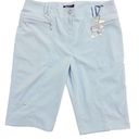 DKNY NWOT  GOLF BERMUDA SHORTS SKY BLUE WOMEN’S SIZE 12   3 Zip Pockets Photo 0