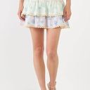 Free The Roses  Color Block Eyelet Trim Detail Mini Skirt in multicolor size XS Photo 10