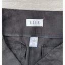 Elle  Black Checker Windowpane Dress Pants Size 12 Career N7 Photo 2