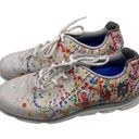 FootJoy  Empower Paint Splatter Rainbow Spikeless Golf Shoes White Size 6.5M Photo 4