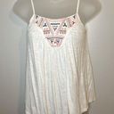 Red Camel Off-White Embroidered Tank Top Size XS Photo 0