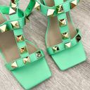 EGO New  green stud strappy heels size 9 Photo 6