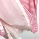 Brooks Brothers  Womens Linen Pleated A-Line Skirt Pink White Stripe Size 10 Photo 7