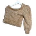 Saltwater Luxe NEW  Women’s Ronan Sweater One Shoulder in Gold Shimmer Approx XS Photo 5