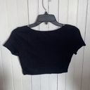 Naked Wardrobe  Scoop Neck Crop Top Black Size M Photo 5